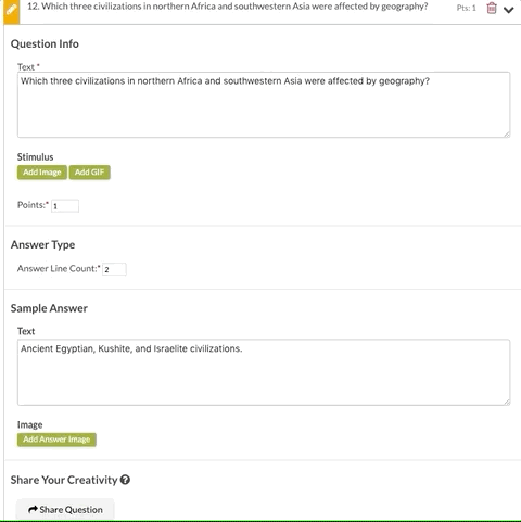 Sharing Assessment Questions or Full Assessments